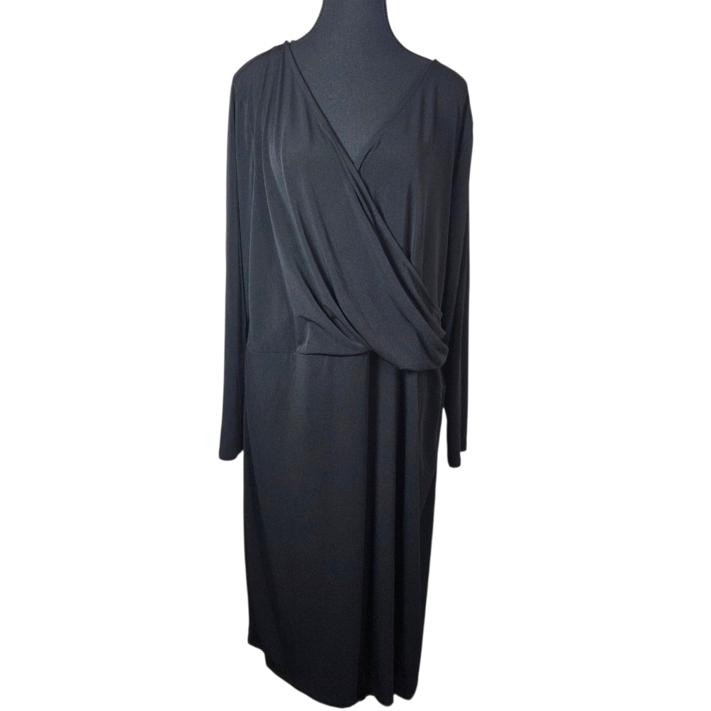 Joe Fresh Black Long Sleeve Dress Size 2X